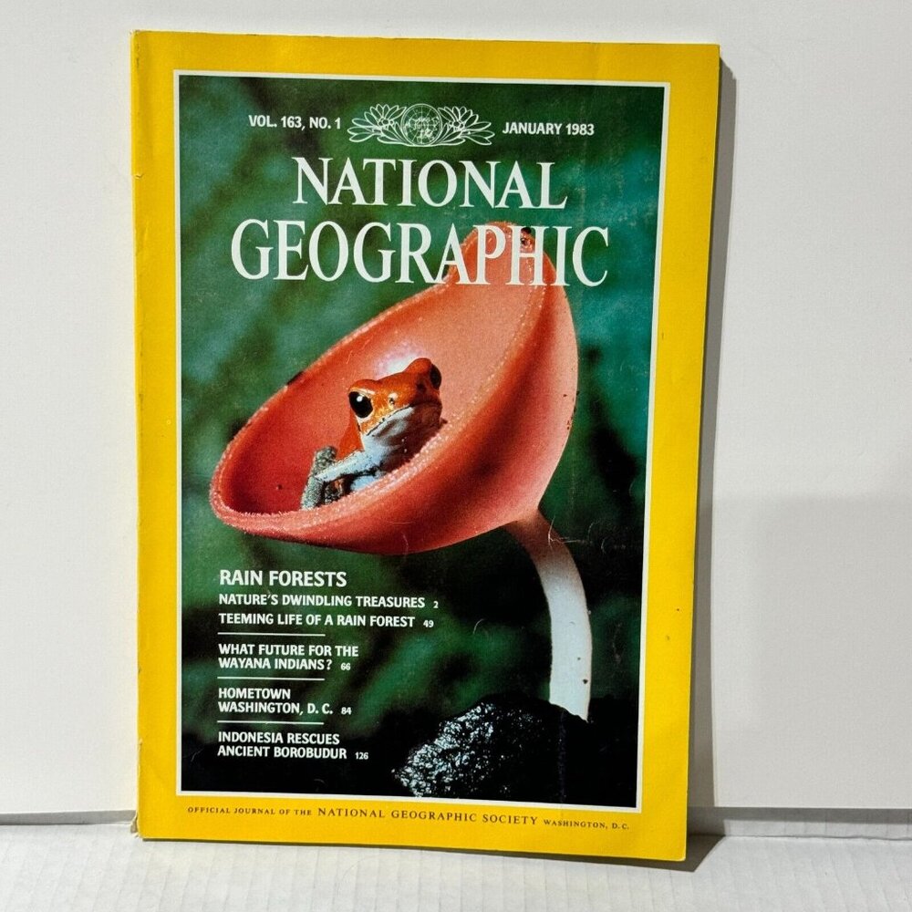 National Geographic Magazine Issue January 1983 - Rain Forests, Nature's Treasur